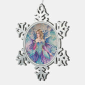 Ornement Flocon De Neige Oeuvre de fée d'hiver (Vue impression)