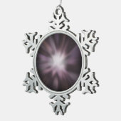 Ornement Flocon De Neige Oeuvre d'éclatement cosmique (Vue impression)