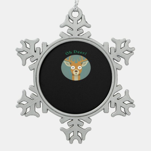 Ornement Flocon De Neige Oh Deer Creative Style (Devant)