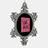 Ornement Flocon De Neige Oh Deer Minimal Aesthetic (Gauche)