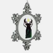 Ornement Flocon De Neige Oh Deer Minimal Design  (Gauche)