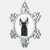 Ornement Flocon De Neige Oh Deer Minimal Design  (Vue impression)