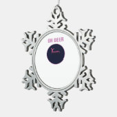 Ornement Flocon De Neige Oh Deer Modern Aesthetic  (Vue impression)