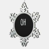 Ornement Flocon De Neige Oh Deer Trendy Halloween Style (Vue impression)