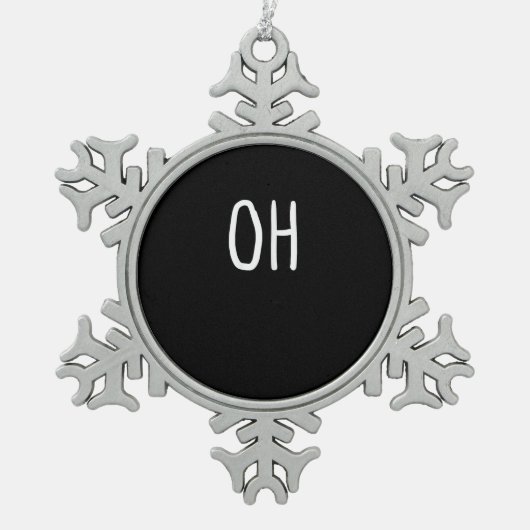 Ornement Flocon De Neige Oh Deer Trendy Halloween Style (Devant)