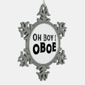 Ornement Flocon De Neige Oh mon garçon Oboe (Gauche)