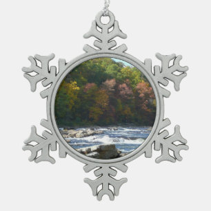 Ornement Flocon De Neige Ohiopyle River Rapids à l'automne Pennsylvanie Aut