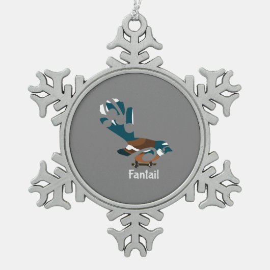 Ornement Flocon De Neige Oiseau de la Nouvelle-Zélande (Devant)