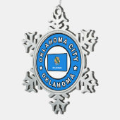 Ornement Flocon De Neige Oklahoma City Oklahoma (Vue impression)