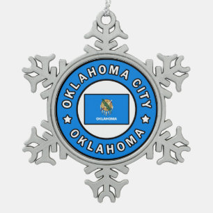 Ornement Flocon De Neige Oklahoma City Oklahoma