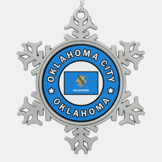 Ornement Flocon De Neige Oklahoma City Oklahoma (Devant)