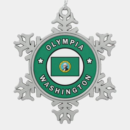 Ornement Flocon De Neige Olympia Washington (Devant)