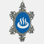 Ornement Flocon De Neige Onsen ♨ Hot Spring 温 泉 Japonais (Gauche)