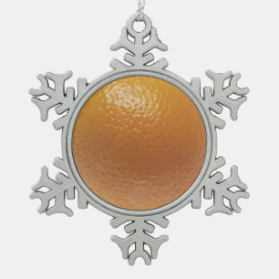 Ornement Flocon De Neige Orange de la Floride