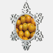 Ornement Flocon De Neige Oranges fruits Floride marché orange (Vue impression)