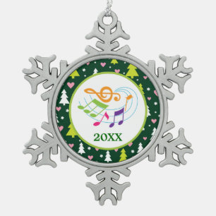 Ornement Flocon De Neige Orchestre de musique de la chorale de l'école