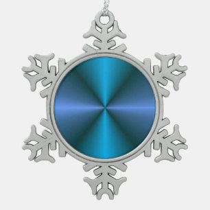 Ornement Flocon De Neige Ornement bleu/vert coloré de Noël de Mauve>