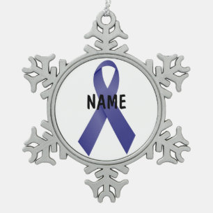 Ornement Flocon De Neige Ornement commémoratif du cancer de l'estomac
