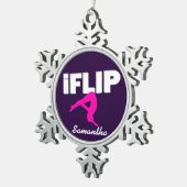 Ornement Flocon De Neige Ornement croulant de gymnaste de secousse (Vue impression)