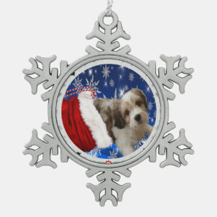 Ornement Flocon De Neige Ornement de Cavachon, Noël