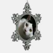 Ornement Flocon De Neige Ornement de chat (Gauche)