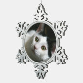 Ornement Flocon De Neige Ornement de chat (Vue impression)