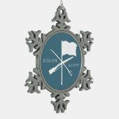 Ornement Flocon De Neige Ornement de garde du drapeau (Gauche)