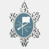 Ornement Flocon De Neige Ornement de garde du drapeau (Vue impression)