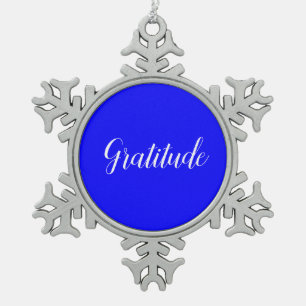 Ornement Flocon De Neige Ornement de gratitude