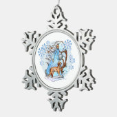 Ornement Flocon De Neige Ornement de marche d'hiver (Vue impression)