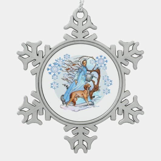 Ornement Flocon De Neige Ornement de marche d'hiver (Devant)