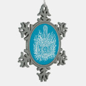 Ornement Flocon De Neige Ornement de Mjolnir - de Valknut (Gauche)