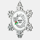 Ornement Flocon De Neige Ornement de Noël de la bande de Marching (Vue impression)