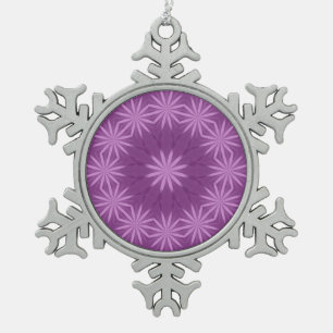 Ornement Flocon De Neige Ornement de Noël de la danse violette