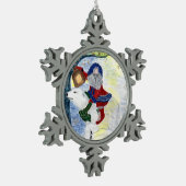 Ornement Flocon De Neige Ornement de Noël de père (Gauche)