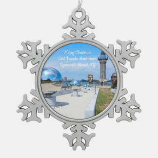 Ornement Flocon De Neige Ornement de Noël Fille Puzzle Lun.