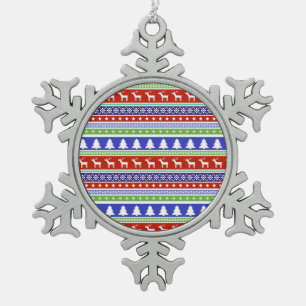 Ornement Flocon De Neige ornement de noël scandinave