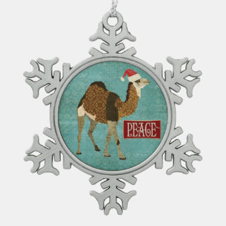 Ornement Flocon De Neige Ornement de paix de chameau