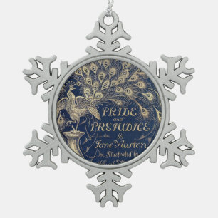 Ornement Flocon De Neige Ornement de paon de fierté et de préjudice