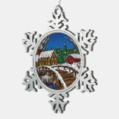 Ornement Flocon De Neige Ornement de pont de Milou (Vue impression)