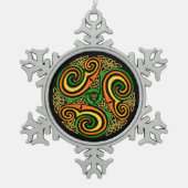 Ornement Flocon De Neige ornement de spirales célestes (Devant)