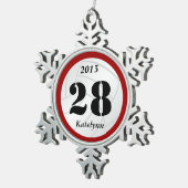 Ornement Flocon De Neige Ornement fait sur commande de volleyball de (Vue impression)