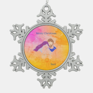 Ornement Flocon De Neige Ornements. : Joyeux Christma