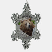 Ornement Flocon De Neige Ours kodiak (Gauche)