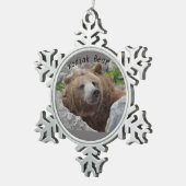Ornement Flocon De Neige Ours kodiak (Vue impression)