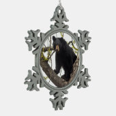 Ornement Flocon De Neige Ours noir Escalade (Gauche)