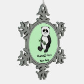 Ornement Flocon De Neige Ours Panda Trop mignon (Gauche)