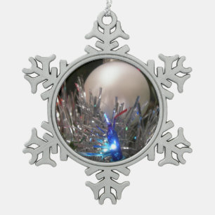 Ornement Flocon De Neige Paillettes de fêtes