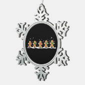 Ornement Flocon De Neige Pain d'épices Homme mignon Noël Baker (Vue impression)