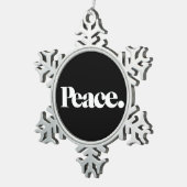 ORNEMENT FLOCON DE NEIGE PAIX (Vue impression)